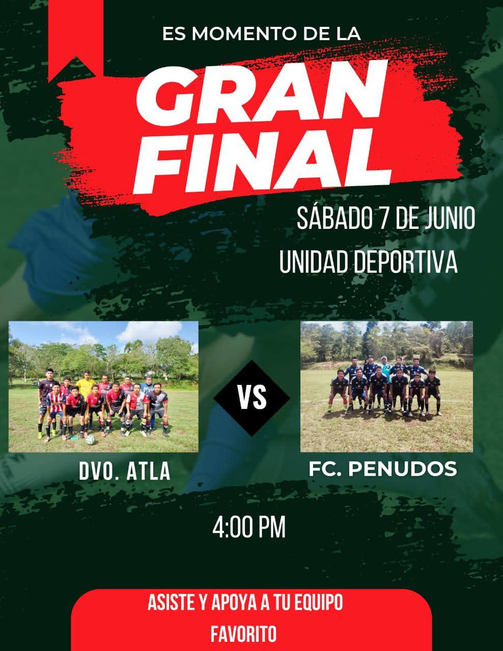 Todo listo para la gran final del fútbol
