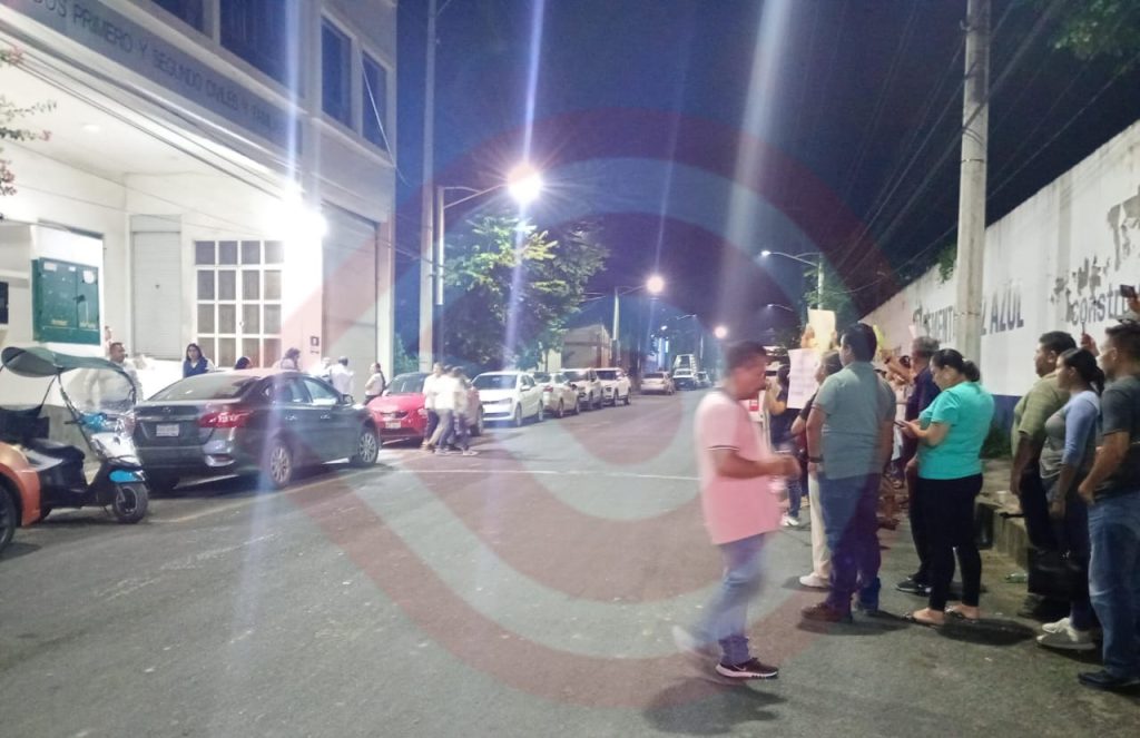 Hasta las 10 de la noche terminó manifestación en el juzgado civil