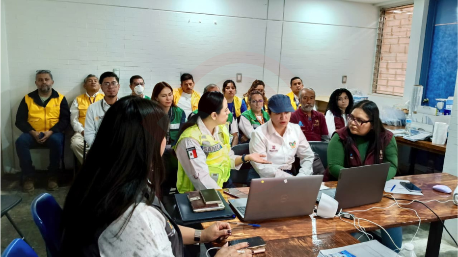 La SSH refuerza acciones de apoyo en Tulancingo con enlaces municipales de salud y PC