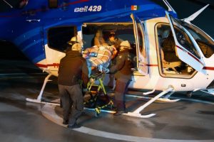 Realizaron traslado aéreo urgente