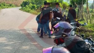Mujer herida en accidente de Motocicleta