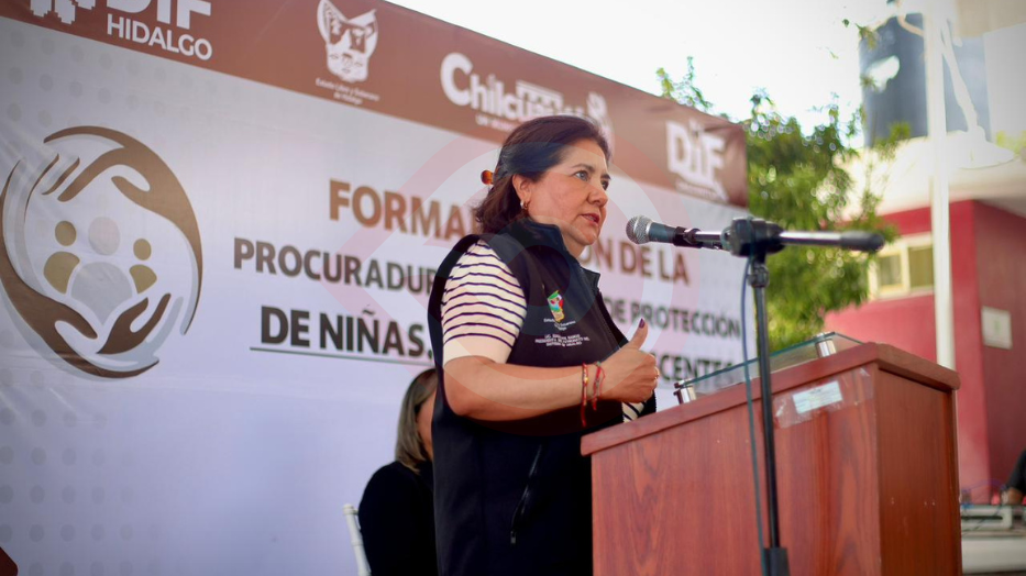 En Chilcuautla, acompaña Edda Vite formalización de la Procuraduría Municipal de Protección de Niñas, Niños y Adolescentes 