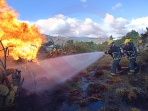 Incendio en Xolostitla de Morelos, municipio de Epazoyucan