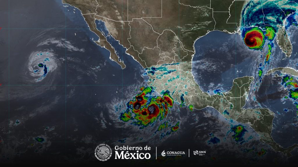 El huracán Simón se localiza a 335 km al sur de Manzanillo, Colima