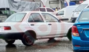 Choque por alcance dejó daños materiales