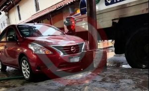 Automóvil se accidentó