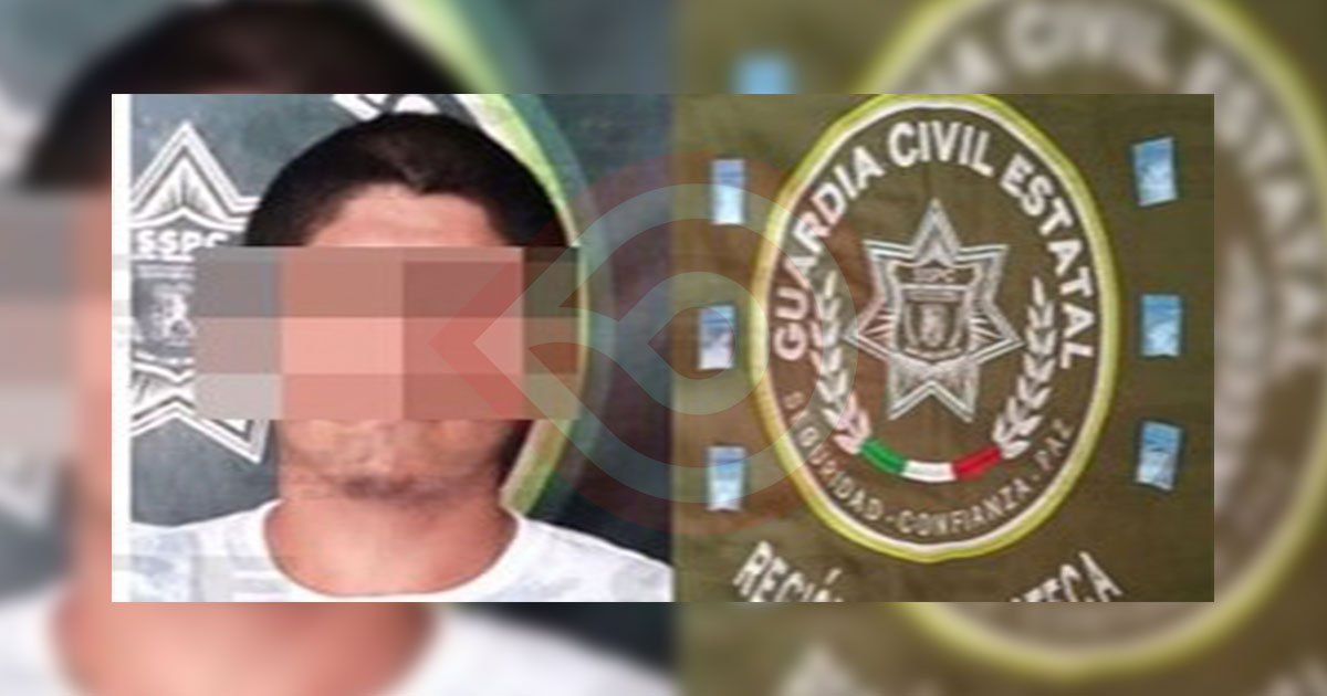 En Coxcatlán GCE detuvo a presunto narco menudista
