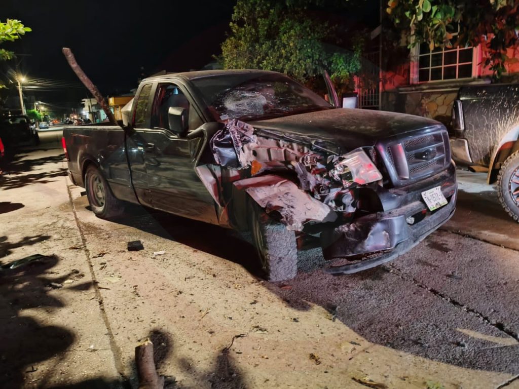 Accidente en la zona centro de Valles