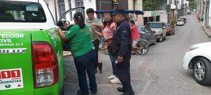 Menor de edad lesionada en desigual choque