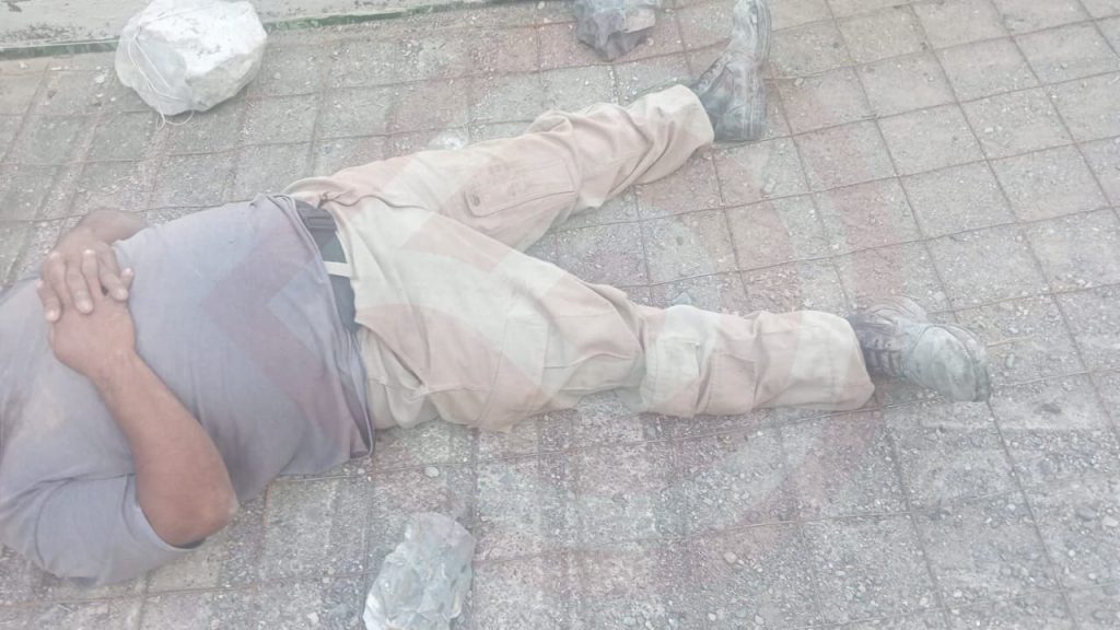 Persona accidentada en Papatlaco