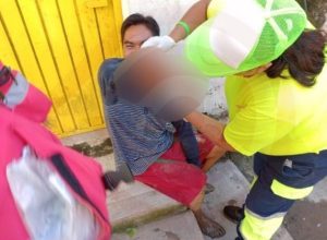 Sujeto lesionado en callejón Tatiano