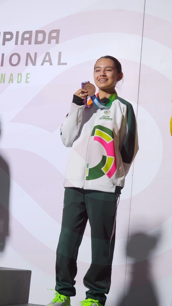 Orgullo huasteco…Edna Sigrid obtuvo medalla de bronce en la Olimpiada Nacional celebrada en Tlaxcala