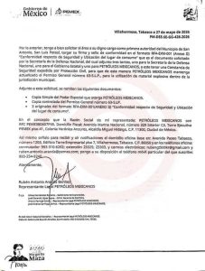 Niega Pemex que oficios enviados a municipios sean para el fracking