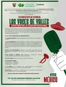 Invita Cultura Municipal a niñas y niños a participar en el concurso “Las Voces de Valles”