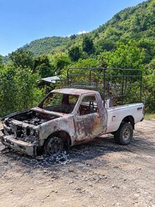 Se incendió camioneta en Pemucho