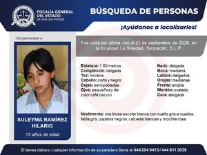 Buscan a joven estudiante tras desaparecer en Tampacán