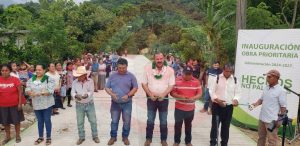 Alcalde inaugura obra de pavimentación con concreto hidráulico en la comunidad de Acayo