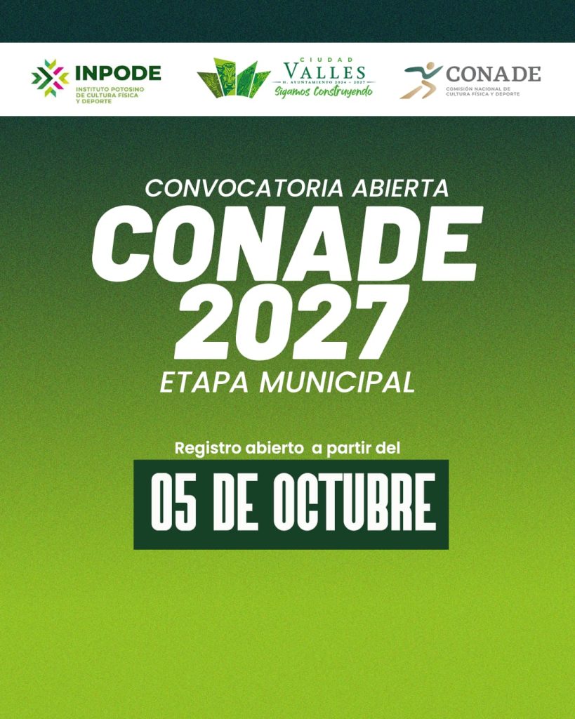 Convocan a participar en la etapa municipal de los Juegos Conade 2027