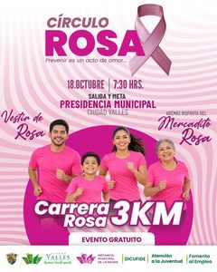 La IMM invita a participar en la carrera rosa 3 km por la prevención del cáncer de mama