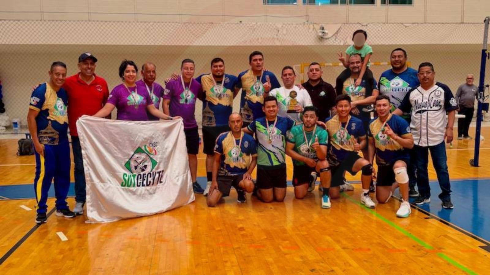 Trabajadores de CECYTE campeones en volibol