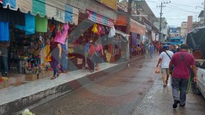Ausentismo de consumidores en zonas de comercio debido a las lluvias
