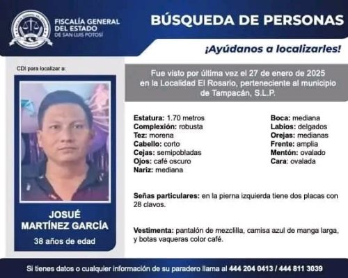 INTENSIFICAN BÚSQUEDA INTENSIFICAN BÚSQUEDA